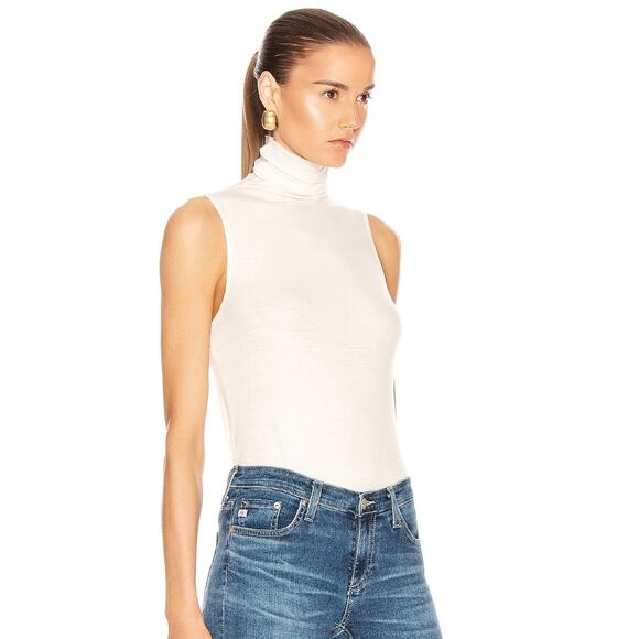 AG ADRIANO GOLDSCHMIED Chel Sleeveless Tank Top Turtleneck Women's XL NWT FLAW - Picture 1 of 9